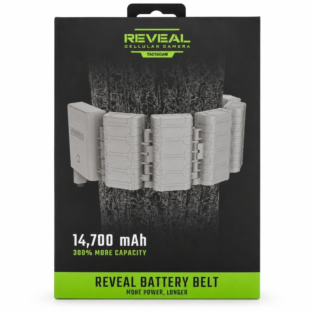 Tactacam Reveal Battery Belt Trail Camera Power 14700mAh Grey New